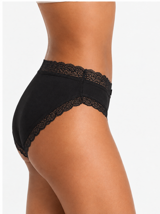 Organic Lace Mid-rise Brief