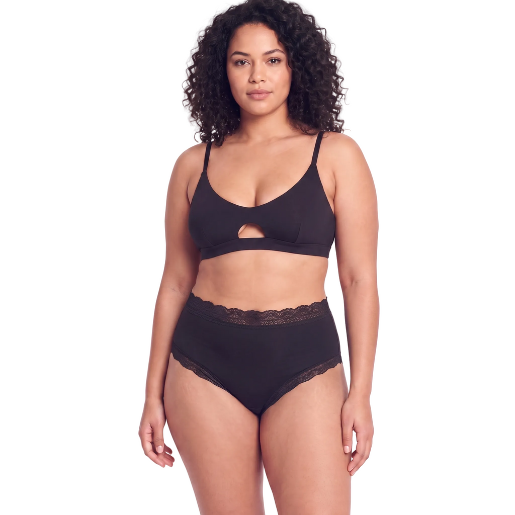 Organic Lace High Rise Brief