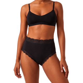 Organic Lace High Rise Brief