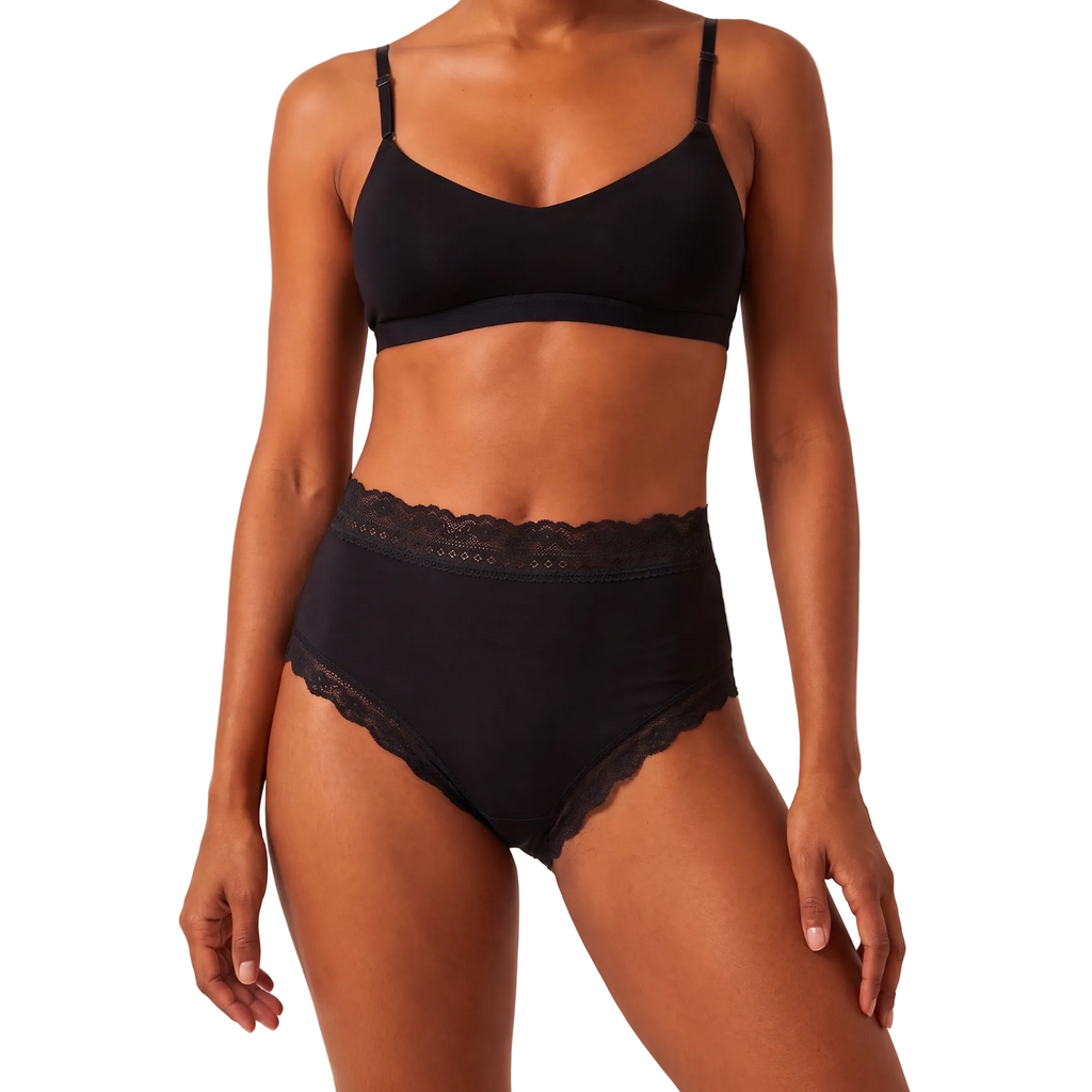 Organic Lace High Rise Brief