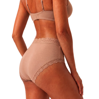 Organic Lace High Rise Brief