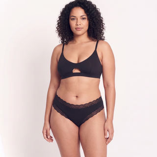 Organic Lace Mid-rise Brief